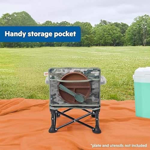 Miniatura 5 de Bright Starts Ford Bronco Pop 'N Sit - Silla elevadora portátil, asiento de suelo, uso en interiores y exteriores, plegable compacto, estampado de