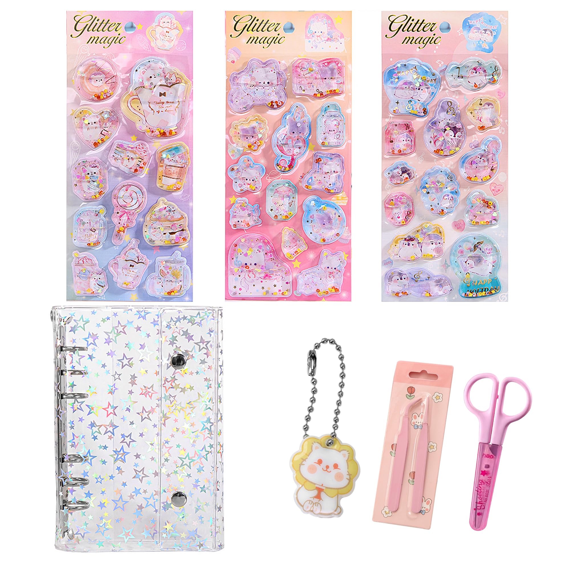 Amazon | KRGNPLE 5 点セット 透明インナーページ 20 枚 シール帳