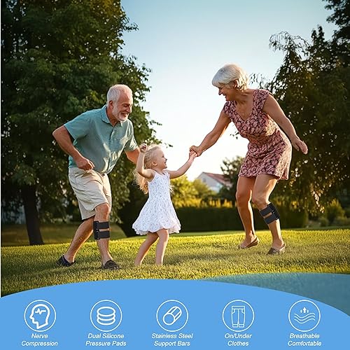 Miniatura 6 de Dispositivos de alivio del dolor de ciática, soporte para pantorrillas con almohadillas de presión móviles duales compresión dirigida para aliviar