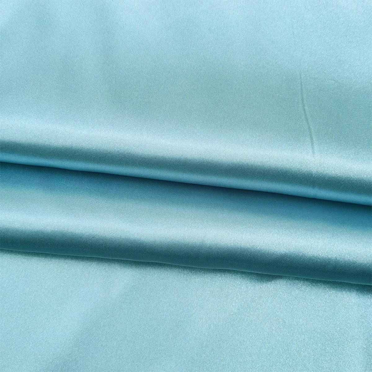 Tissu Bleu au mètre, Polyester léger pour Doublure, Confection de Robes de mariée, décorations de Mariage