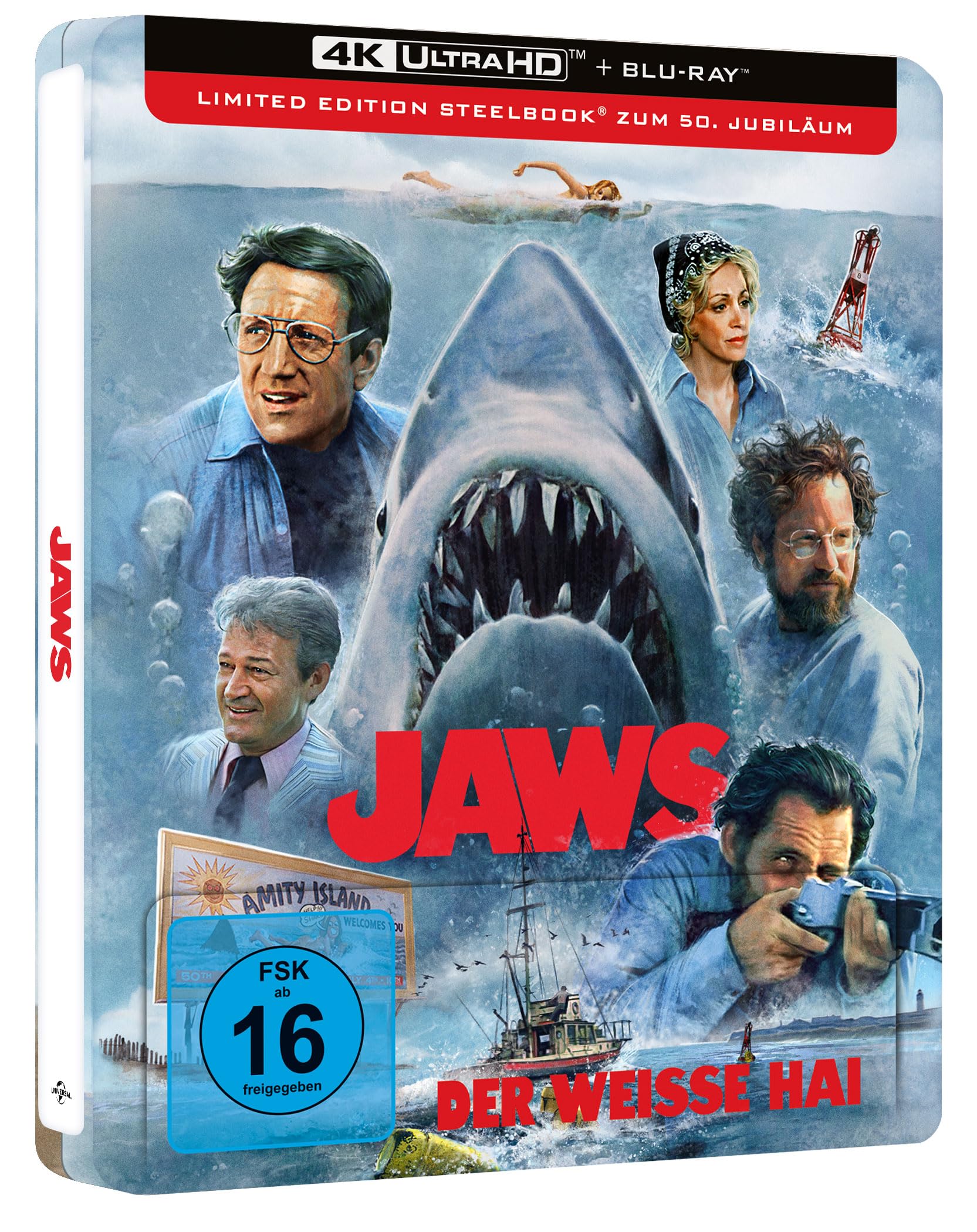 Der weiße Hai - Steelbook - Limited Edition (4K Ultra HD) (+ Blu-ray)