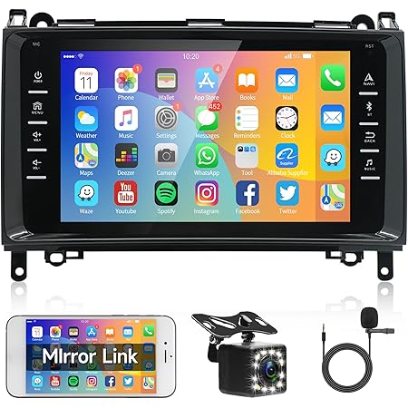 Façade Autoradio Pour Mercedes Classe A/B W169 W245 - ABS Noir | Compatible 2004-2011 | Installation Facile