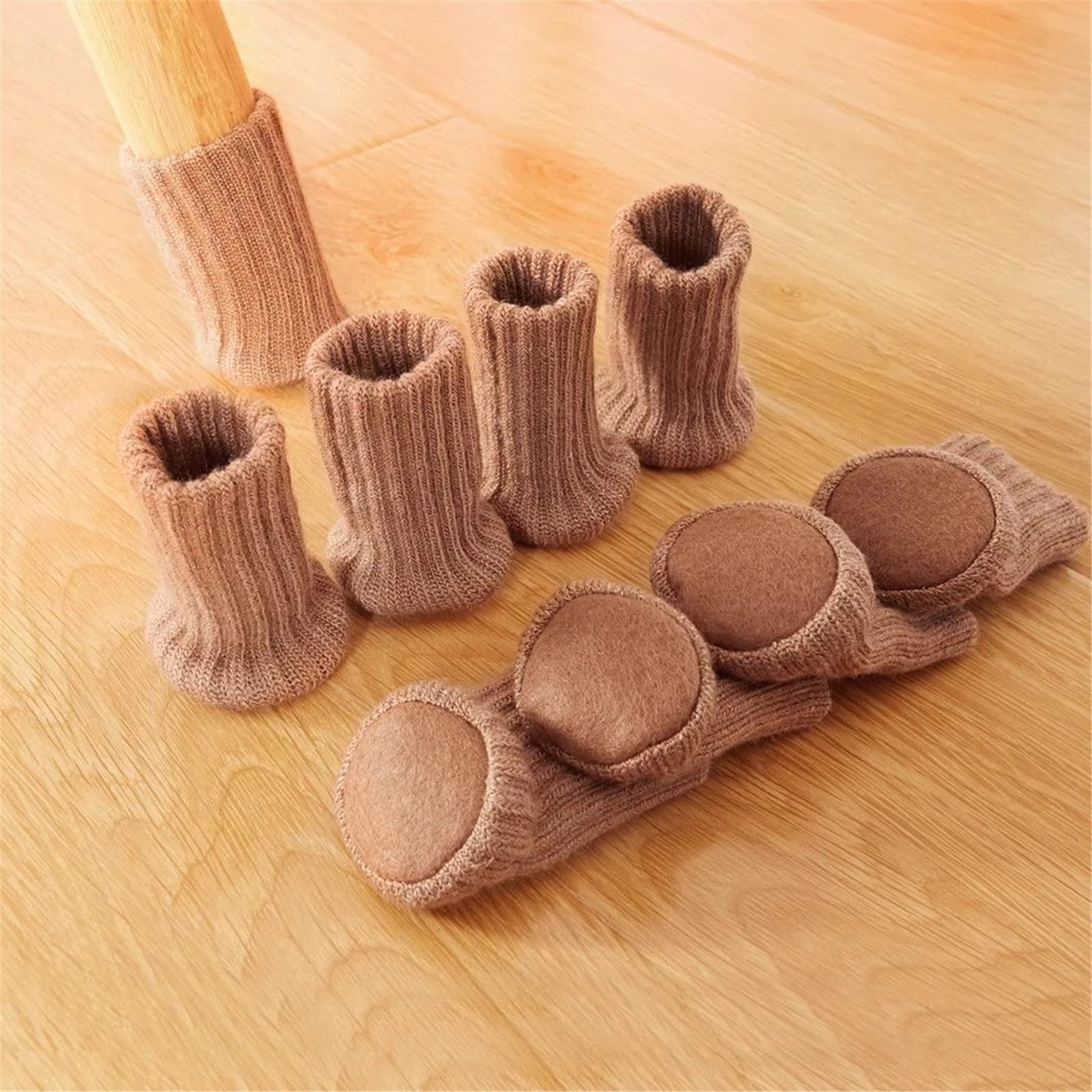 Calzini per Gambe di Mobili Calzini for mobili in Maglia Coprigambe for sedie Coprigambe for mobili Piedini for tavoli Cuscinetti AntiGraffio Protezione for Pavimenti 24 Pezzi