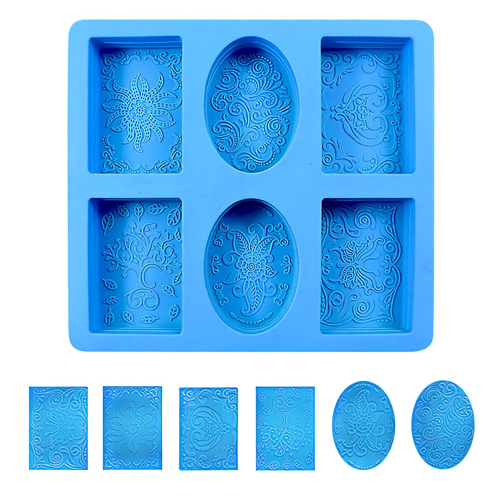 Soap Moulds Silicone, Soap Making Moulds, 6 Cavities Silicone Mould, Soap Making Silicone Moulds, Soap Making for Soap DIY Moulds, Chocolate-image-15