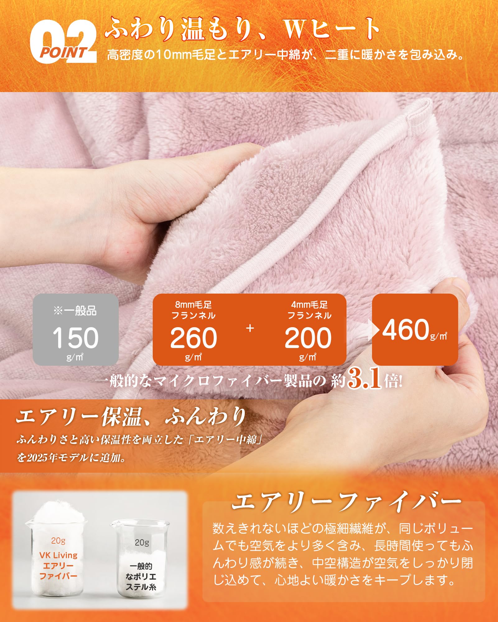 Amazon｜VK Living シンサレート毛布 厚手 シングル 冬用 【SUPER HOT