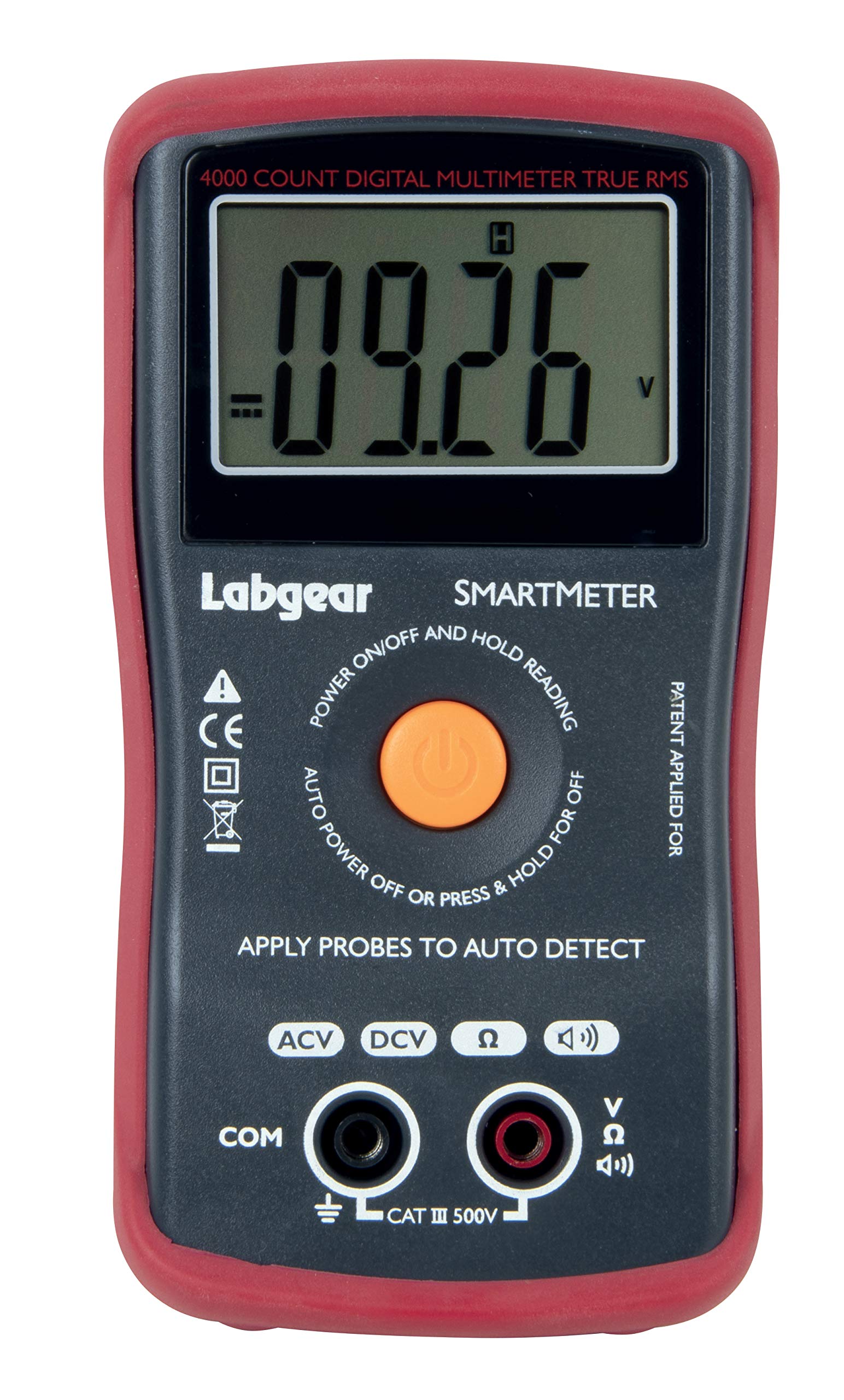 Labgear Smartmeter Digitalmultimeter – AC/DC, Handlich, CAT III – Perfekt Für Elektriker