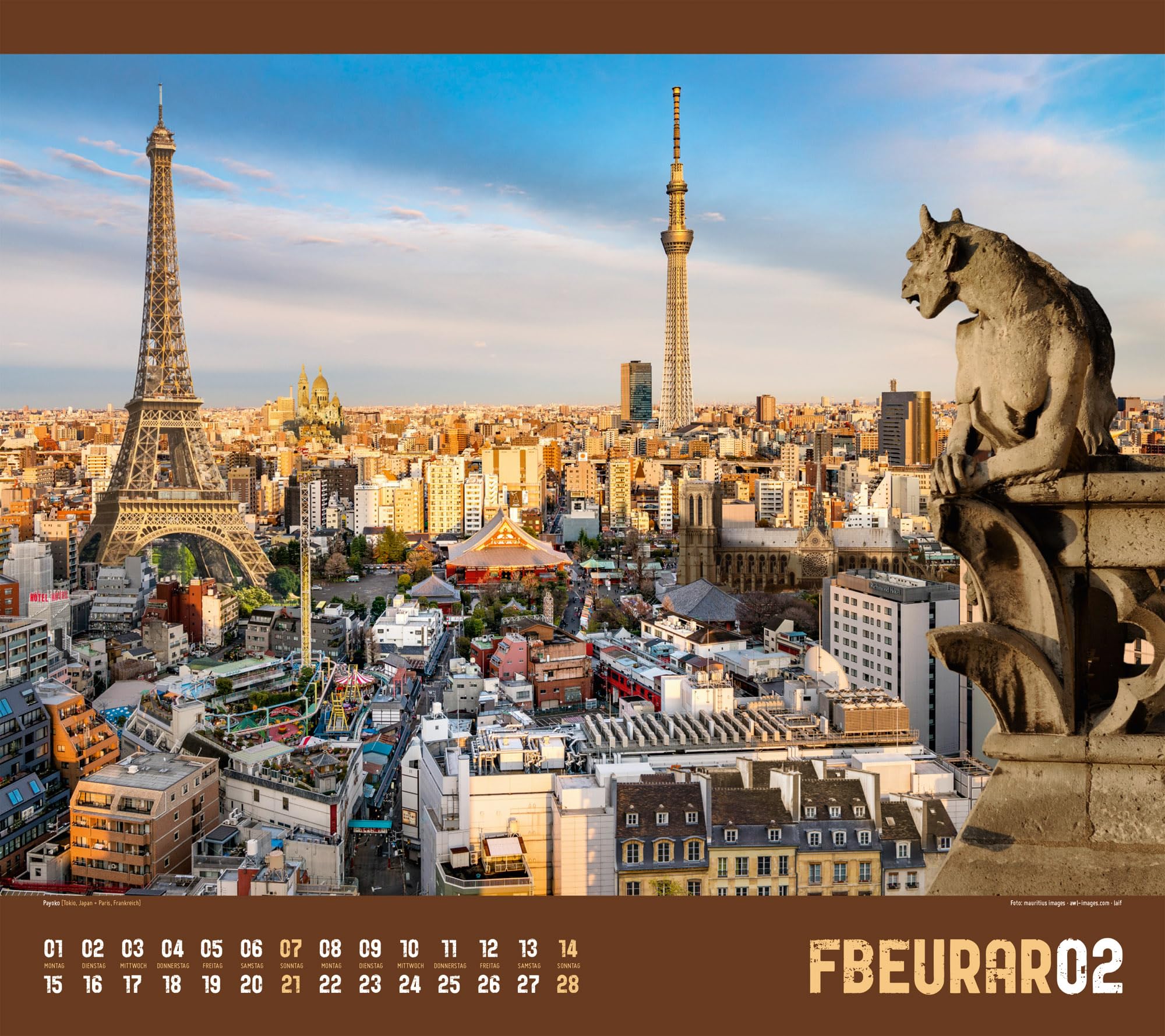Verrückte Welt Kalender 2027: Außergewöhnlicher Fotomontagen im großen Querformat (54x48 cm) | Lifestyle- und Reisekalender