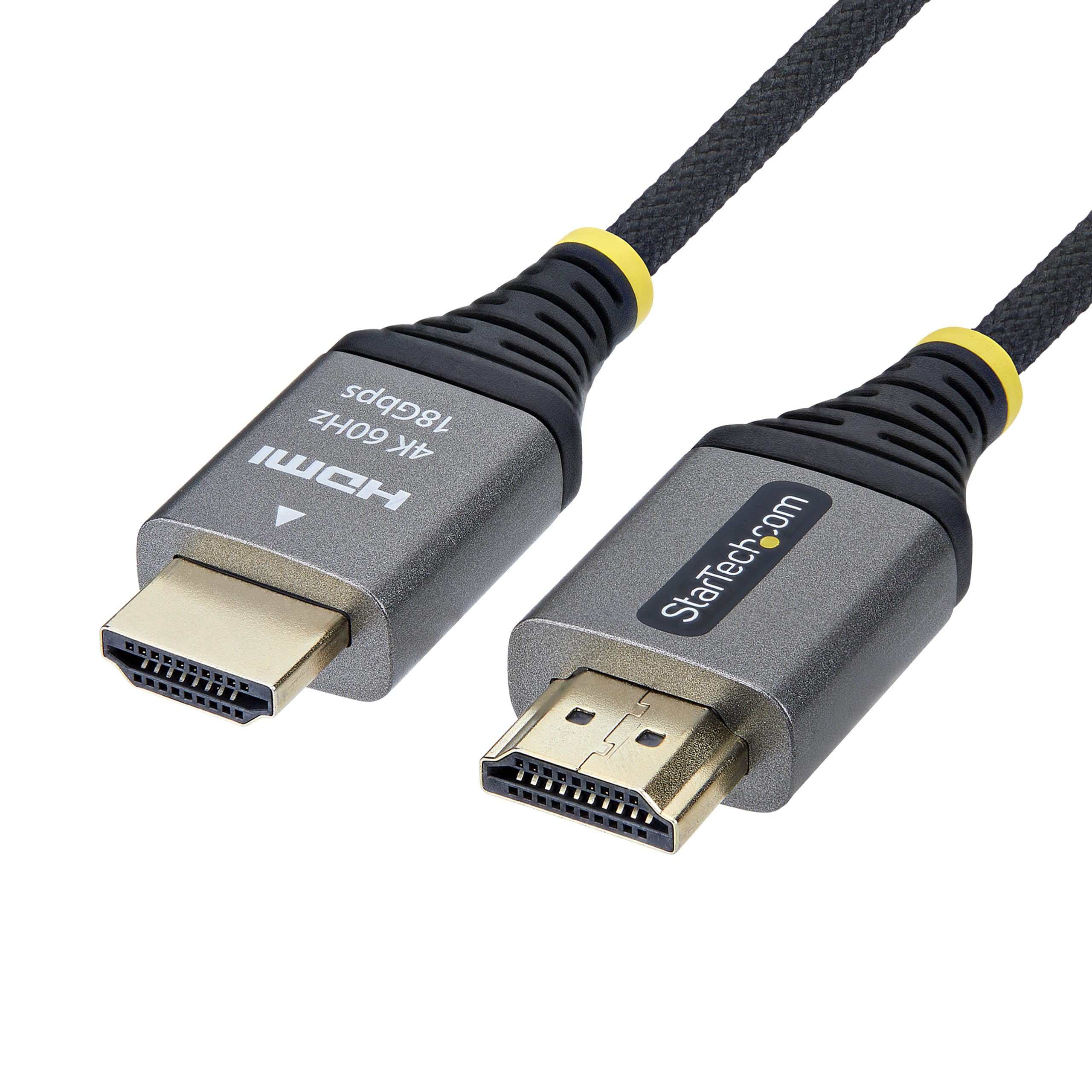 StarTech Cavo HDMI Intrecciato Ultra Flessibile da 2m, 4K 60Hz, HDR10 | Alta flessibilita, Ideale per home theater e postazioni gaming