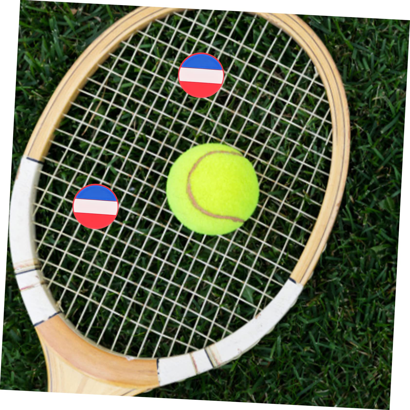 KOMBIUDA Tennis Racket Dampener String Flag Design for Racket Vibration Dampeners
