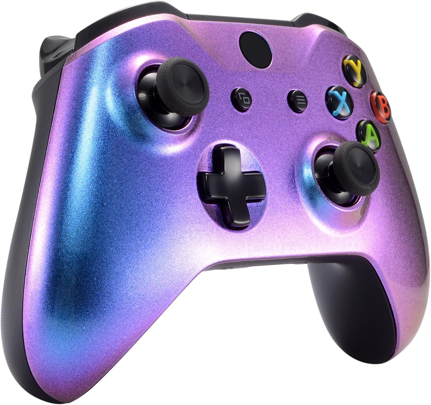 eXtremeRate Purple and Blue Chameleon Front Housing Shell Faceplate for Xbox One X S Controller Model 1708 - Controller NOT Included