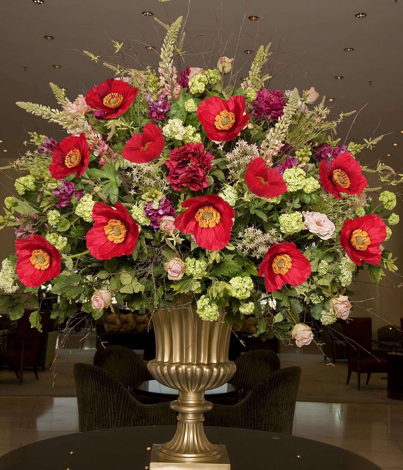 Red Poppy Flowers Artificial,8PCS Faux Poppy Flowers 23.2in Silk Poppies with Stems for Wedding Bouquet Party Table Centerpiece Arrangement Home Decor(Red) - Image 8