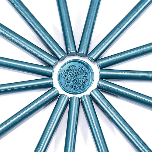 Miniatura 2 de Yoption 15 varillas de cera para sellado de pistola de pegamento para sello de cera, ideales para invitaciones de boda, sobres, tarjetas, ideas de