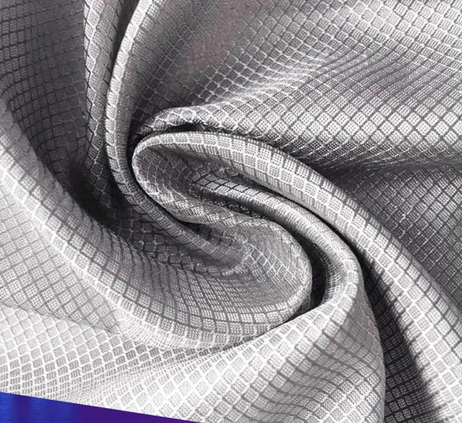 Faraday Fabric EMF Fabric Military Grade RFID Fabric EMF Shield Protection Military Grade Fabric Blocks RF Signals WiFi,silver-9x1.1m