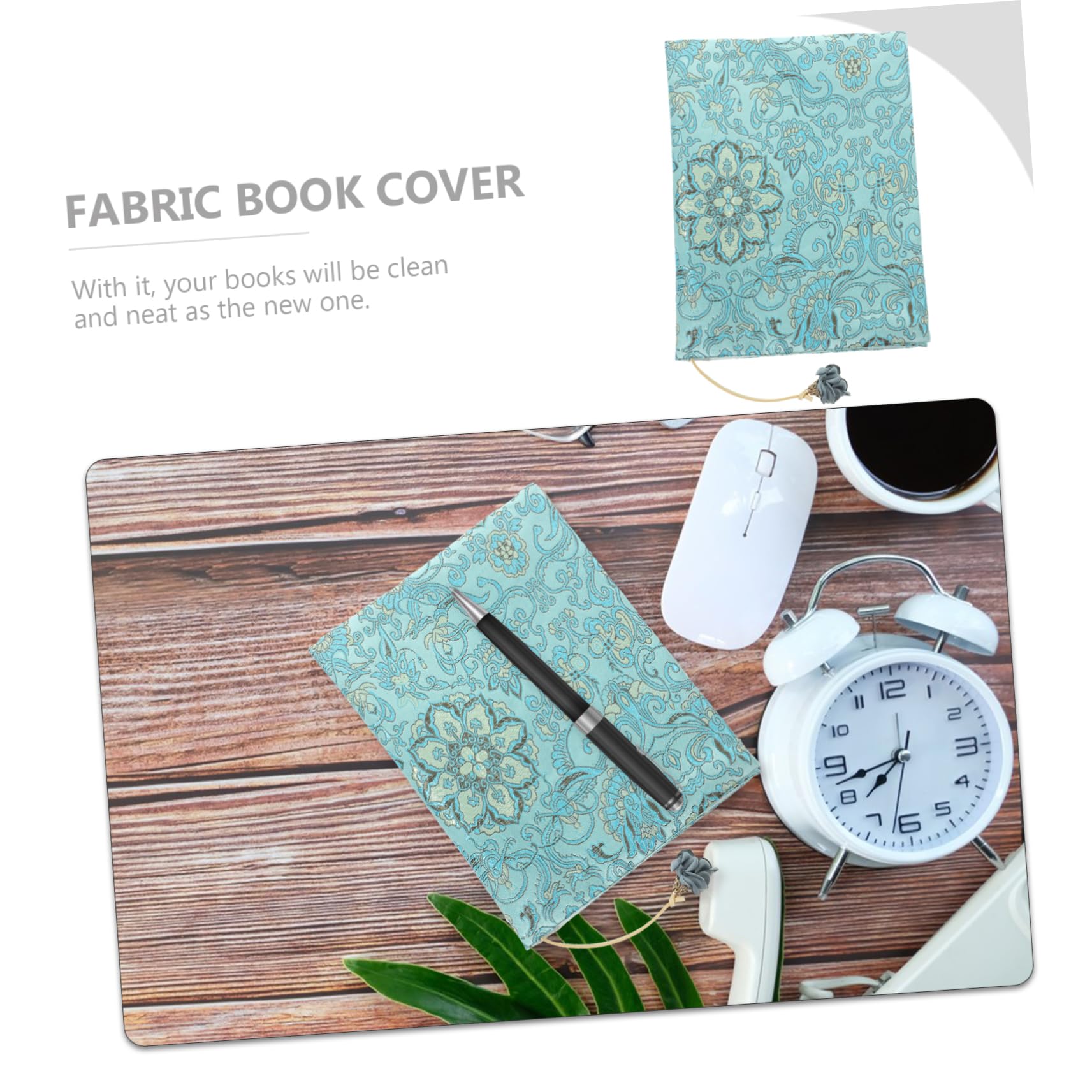 jojofuny 4 Fundas De Tela Para Libros Fundas Protectoras Para Libros Rígidas Para Libros Color Verde Claro