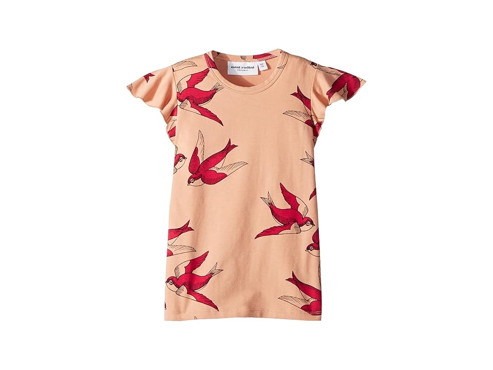 

mini rodini Swallows Wing T-Shirt (Infant/Toddler/Little Kids/Big Kids) (Pink) Girl's T Shirt