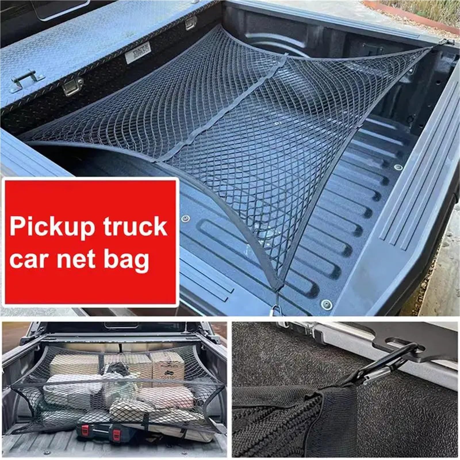 Kofferraum Netz Gepäcknetz for Auto | Kofferraum aus flexiblem Polyester, universelles Innenzubehör, multifunktionale Dachaufbewahrung(Green1)