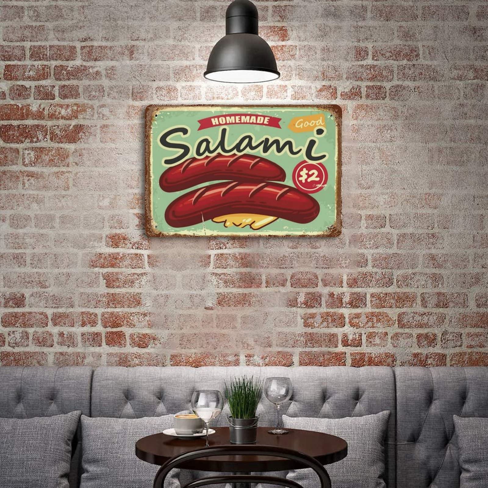 DODINO 20 x 30 cm, targa in lamiera retrò, PROSECCO, funny, vintage, accessorio decorativo per la casa, targa in metallo per tutti i proprietari di bar o pub