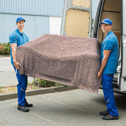 Miniatura 5 de ZENY Textiles - Mantas para mudanzas, 54 x 72 (21 lbdz) Paquete de 12 mantas económicas delgadas para envíos para mudanzas únicas