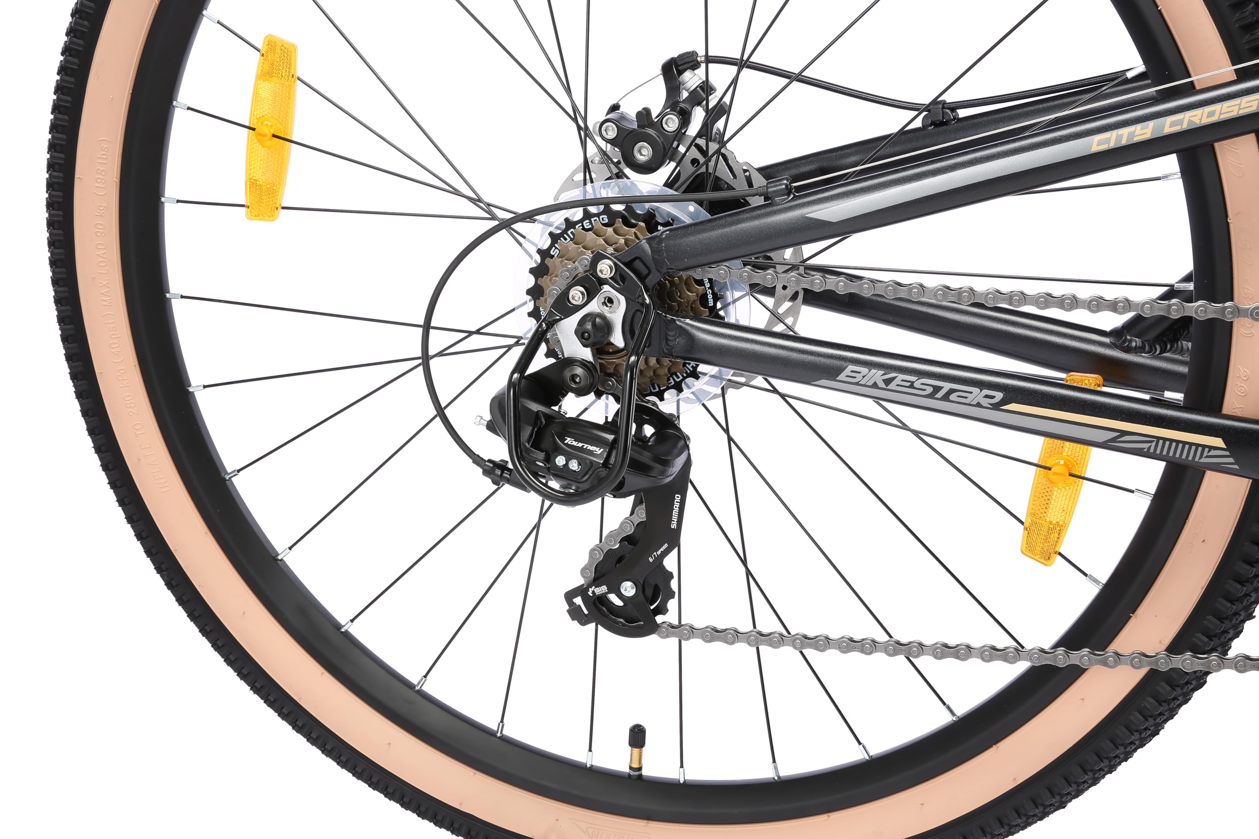 BIKESTAR MTB Mountain Bike Sospensione Completa in Alluminio, Freni a Disco, 26" | Bicicletta MTB Telaio 18" Cambio Shimano a 21 velocità |