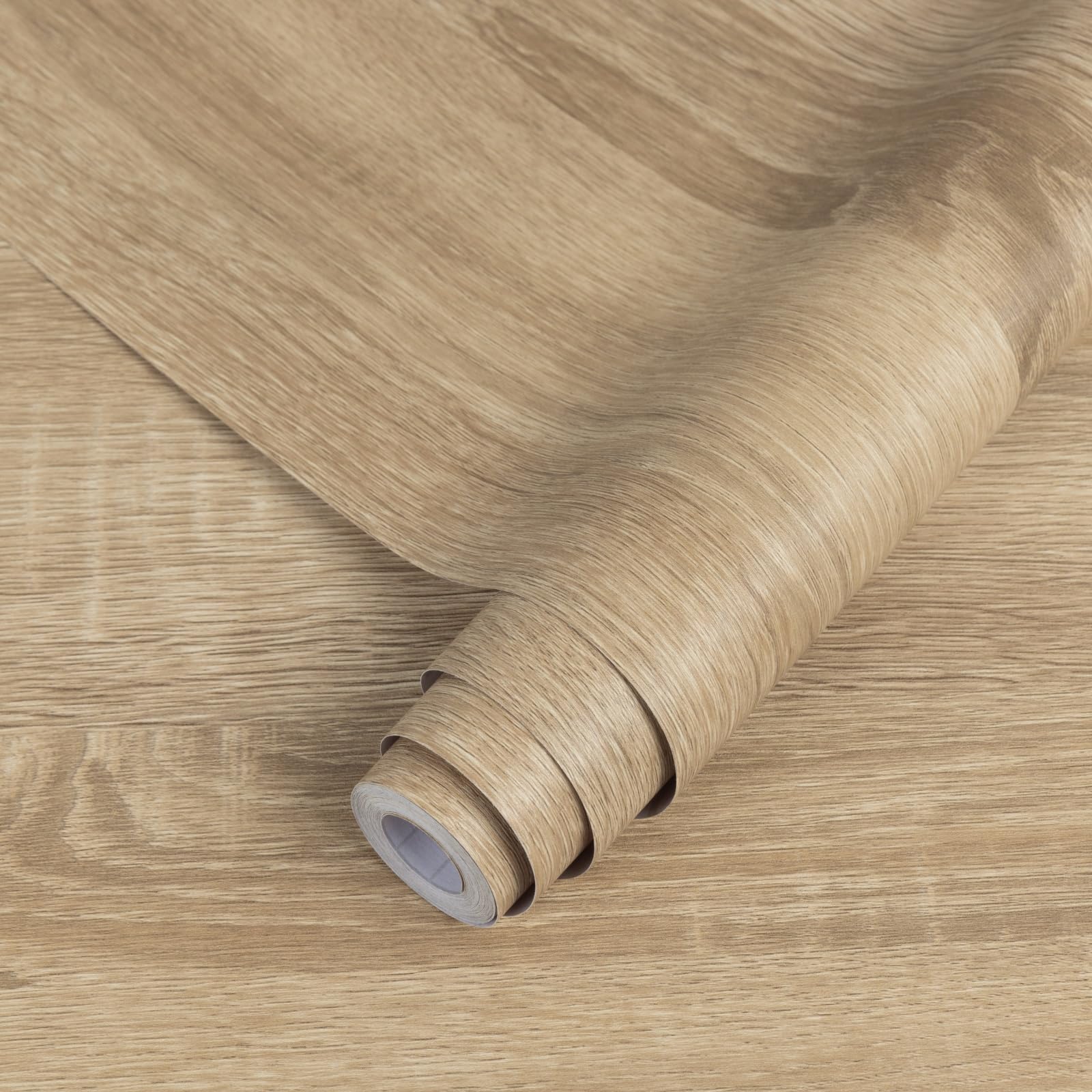 Decoroom Möbelfolie Selbstklebende Holzoptik 30x200cm Klebefolie Möbel Braun Matt Wasserdicht Dekoration Folie für Möbel Wand,Küche Arbeitsplatte,Küchenschrank, Tische, Regale