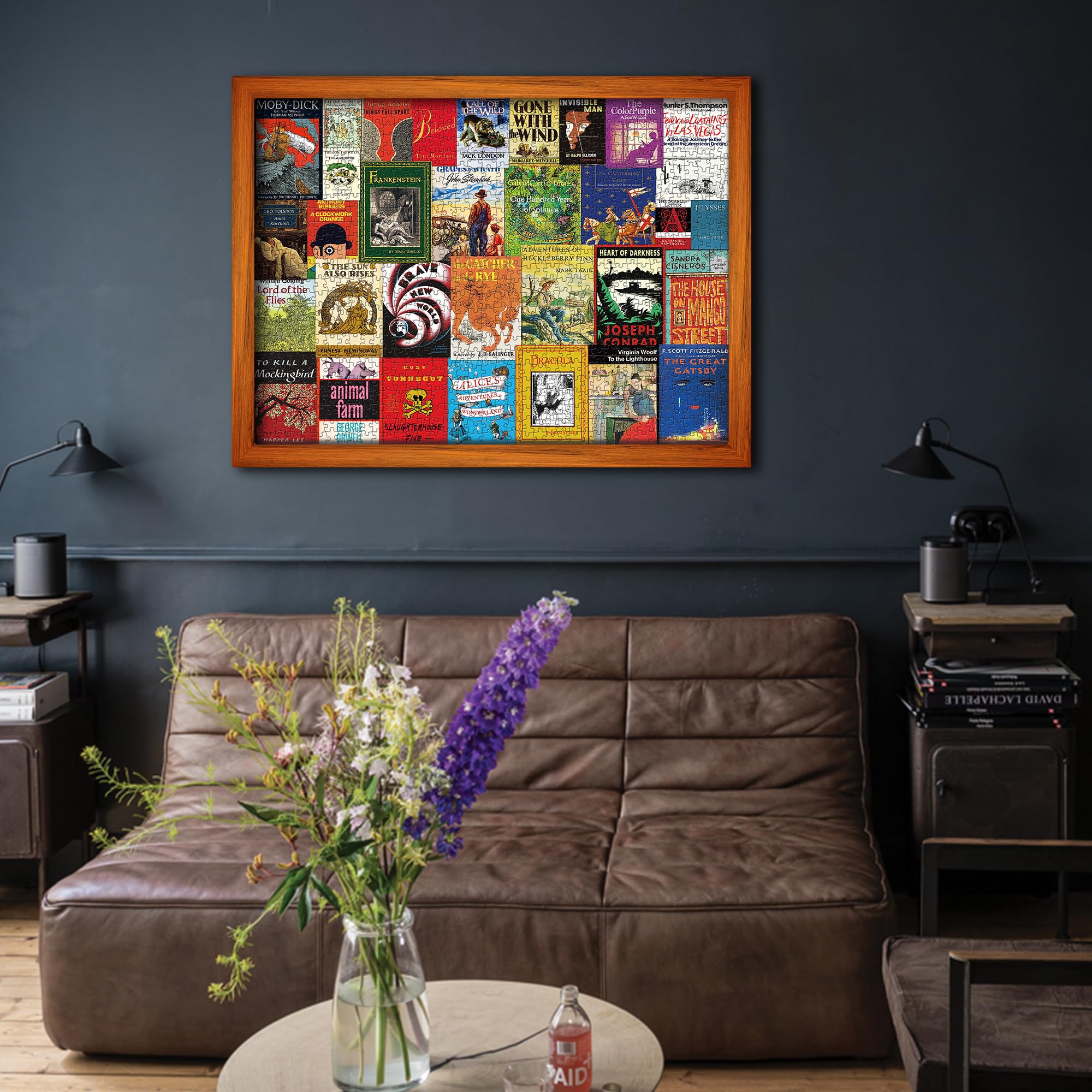 PPuzzling Vintage Book Puzzles for Adults, Book Cover Jigsaw Puzzle 1000 Pieces Including 32 Classic Nostalgic Novels, Literary Book Theme Jigsaw Puzzle as Book Lovers Gifts - Image 6