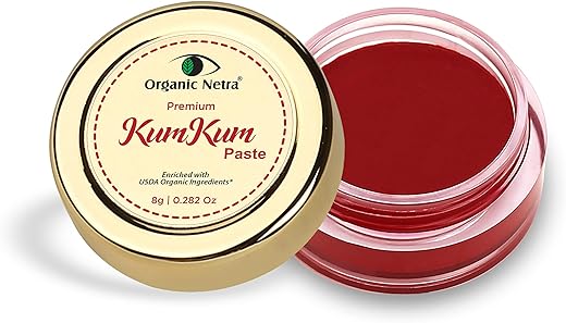 Organic Netra Sindoor/Kumkum Paste | Waterproof Long lasting, Smudge Proof Sindoor | Pure and Natural Deep Red Colour, Long lasting | Enriched with Natural and Organic…