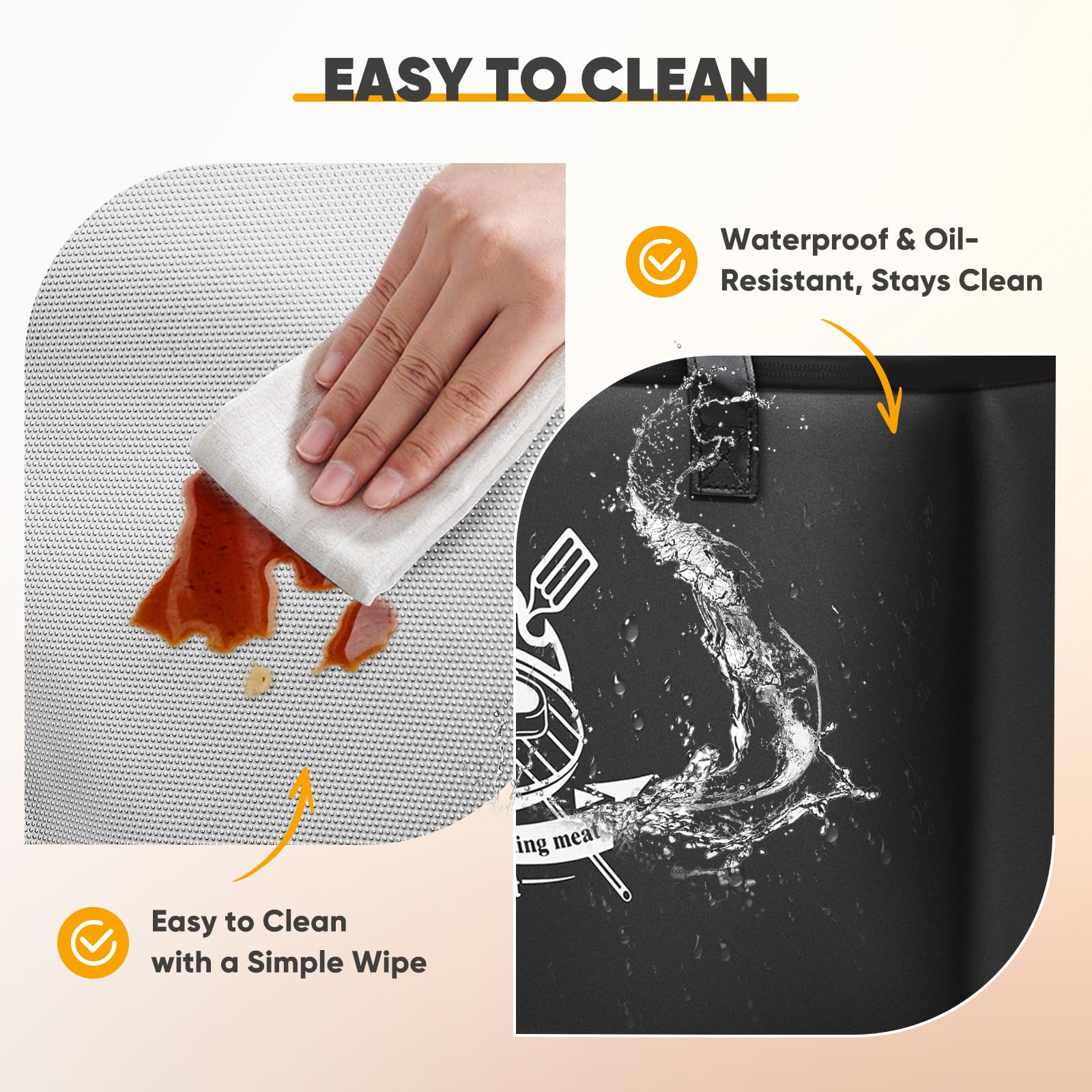 ANFUDEER Couverture De Barbecue Pour Reposer La Viande – Sac Isotherme Très Résistant Pour Viande Fumée Et Grillée – Couverture De Repos Réutilisable Avec Large Ouverture Pour Poitrine, Porc, Steak