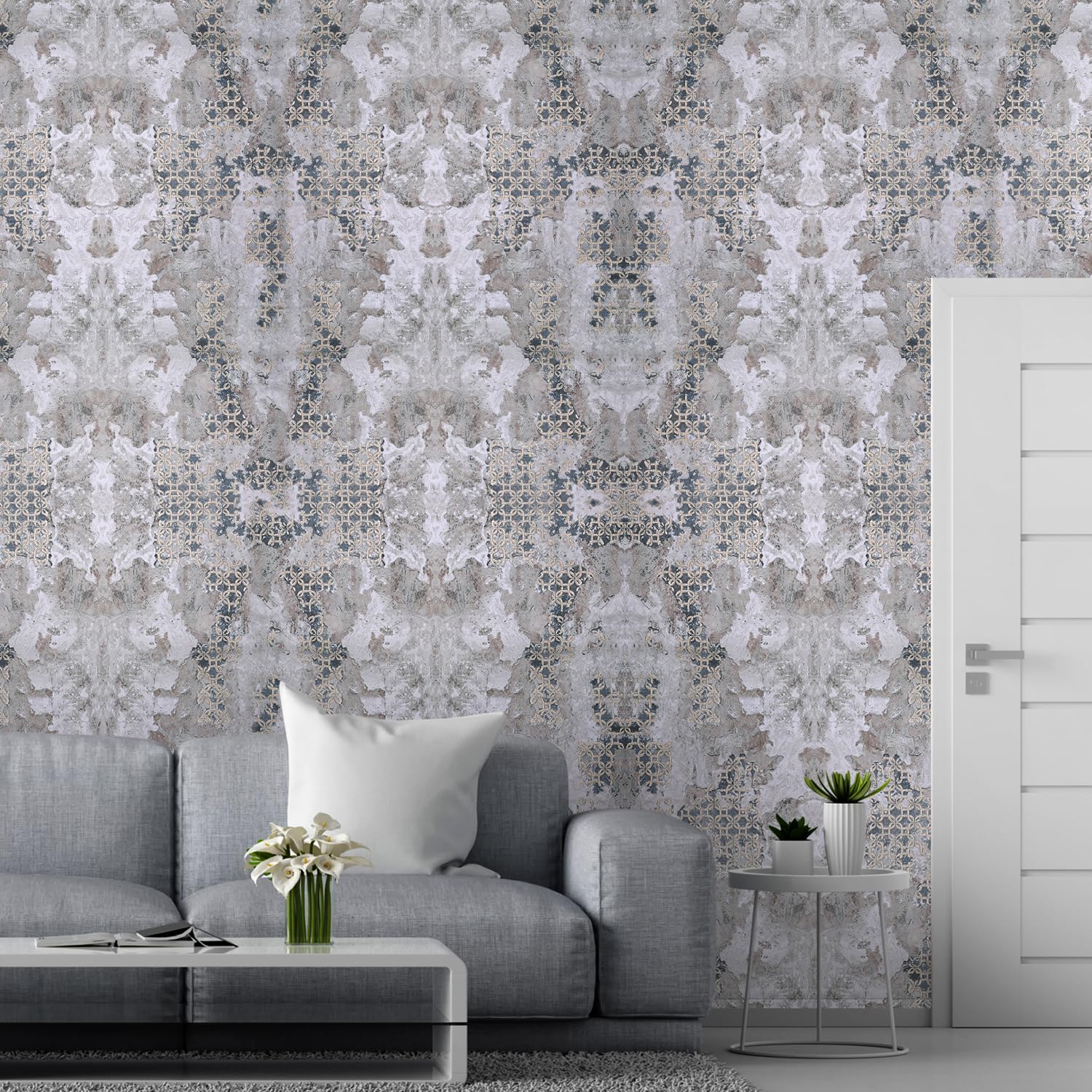 The Decor Co. Velvet on Earth Non-Adhesive Wallpaper 50 Sq ft Water & Dust Resistant Vinyl Coated Decorative Paper Roll Cover for Home Office Wall (6021, 1 Roll, 53 x 1000 cm) (B0CWKTJJTR) Amazon Price History, Amazon Price Tracker