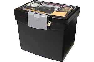 Storex Dry Tote Portable File Box with XL Lid - 11 x...