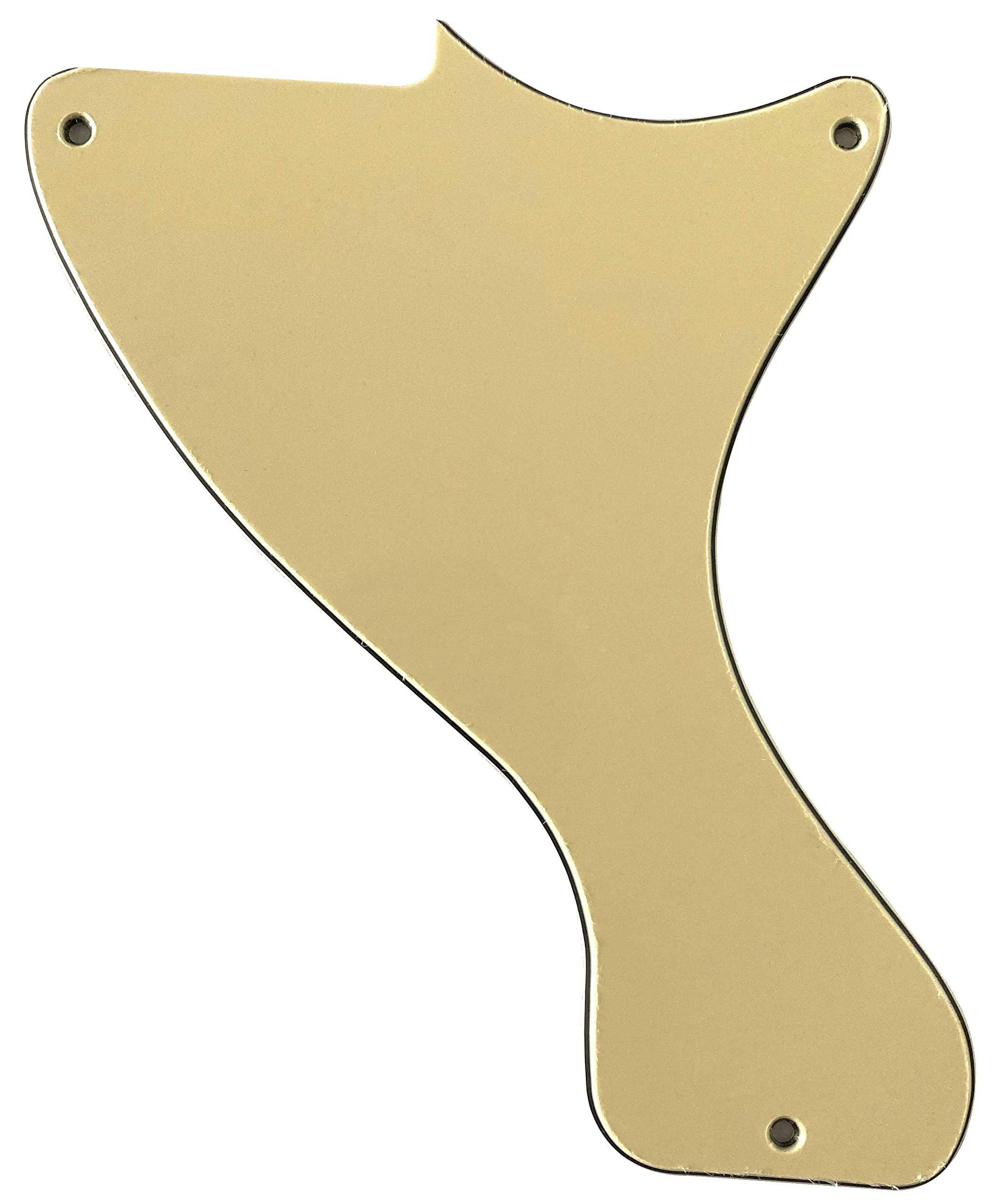 Electric Guitar Pickguard for JR LP Les Paul Junior Style (3 Ply Vintage Yellow)