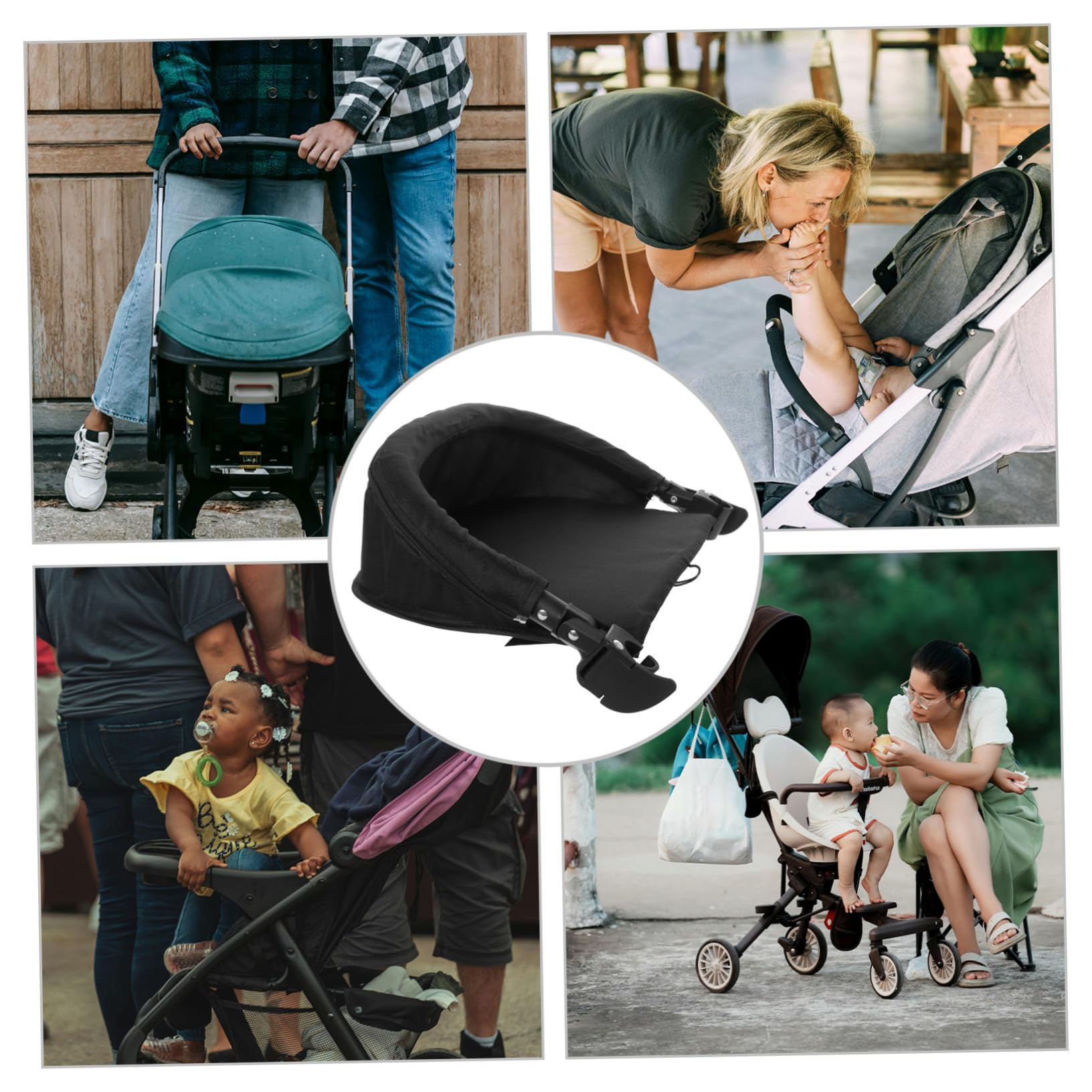 Poggiapiedi per Passeggino Estensione Regolabile per Poggiagambe Supporto per Gambe Compatibile Braccioli Pedale di Assistenza per Passeggino Accessori per Passeggini Carrozza