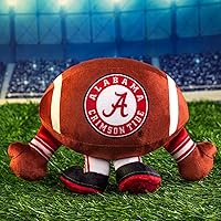 Vista 4 de Bleacher Creatures Alabama Crimson Tide Kuricha - Peluche de fútbol sentado de 8 pulgadas, suave inspirado en Chibi