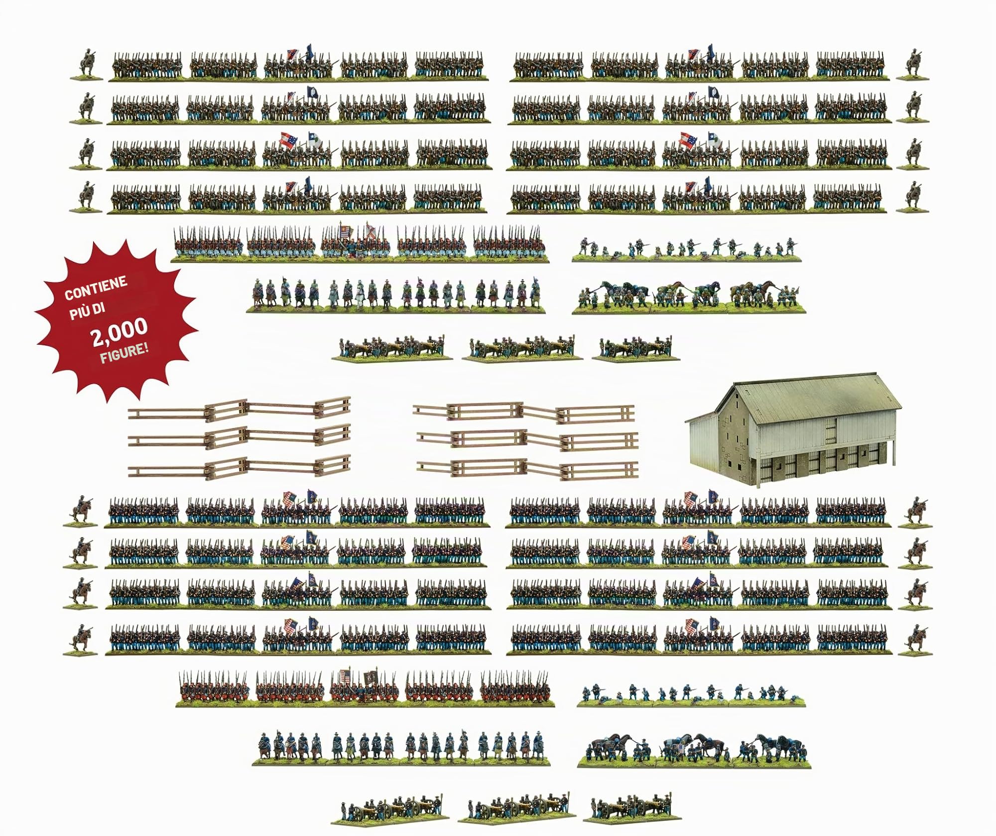 BlackPowder Battaglie epiche - Set di battaglia di Gettysburg della Guerra Civile americana
