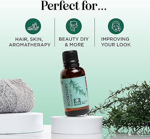 Miniatura 7 de Aceite esencial puro de romero para aromaterapia aceite puro de romero para el cabello la piel y las uñas aceite esencial de romero refrescante para