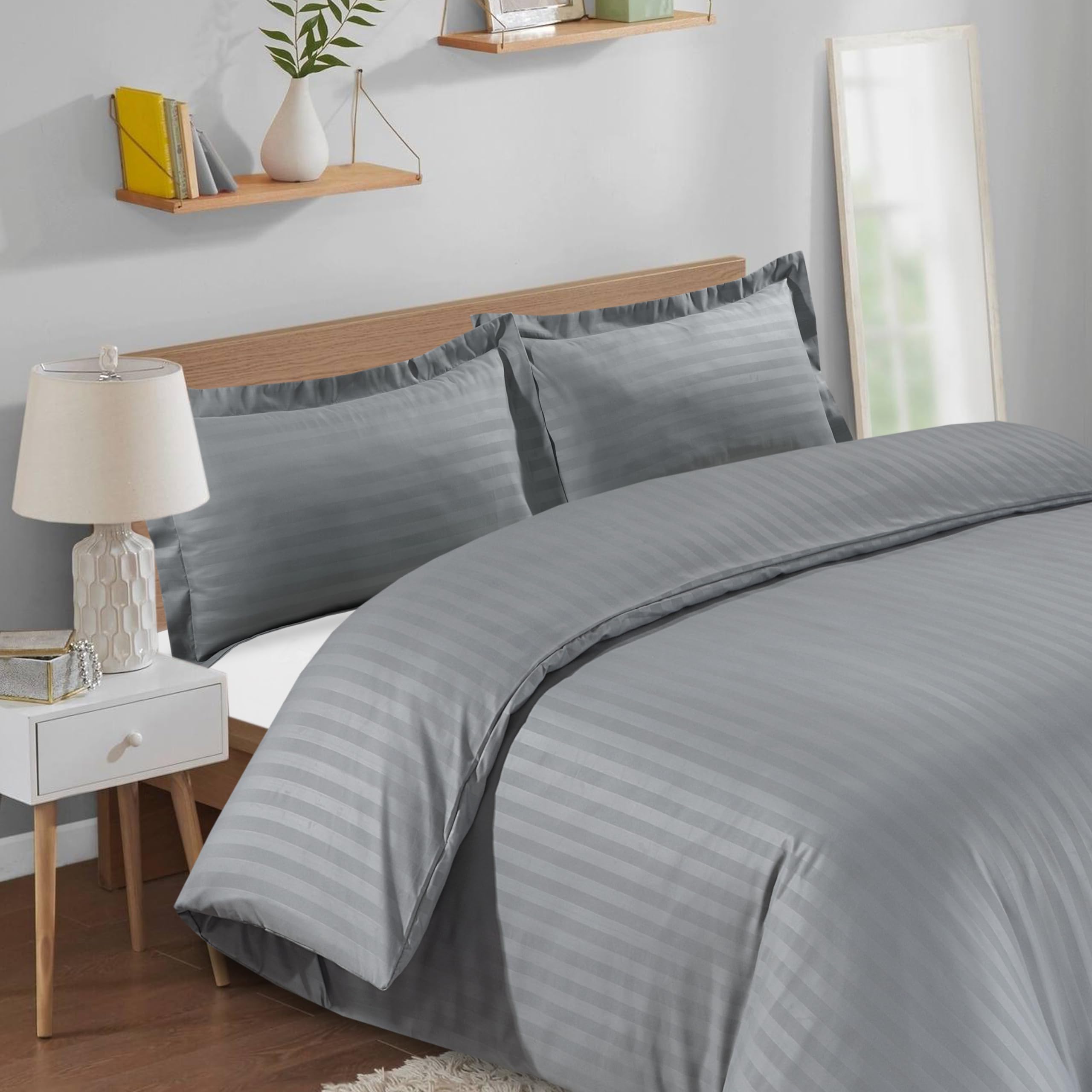 Casabella Satin Stripe Duvet Cover Sets - Image 2