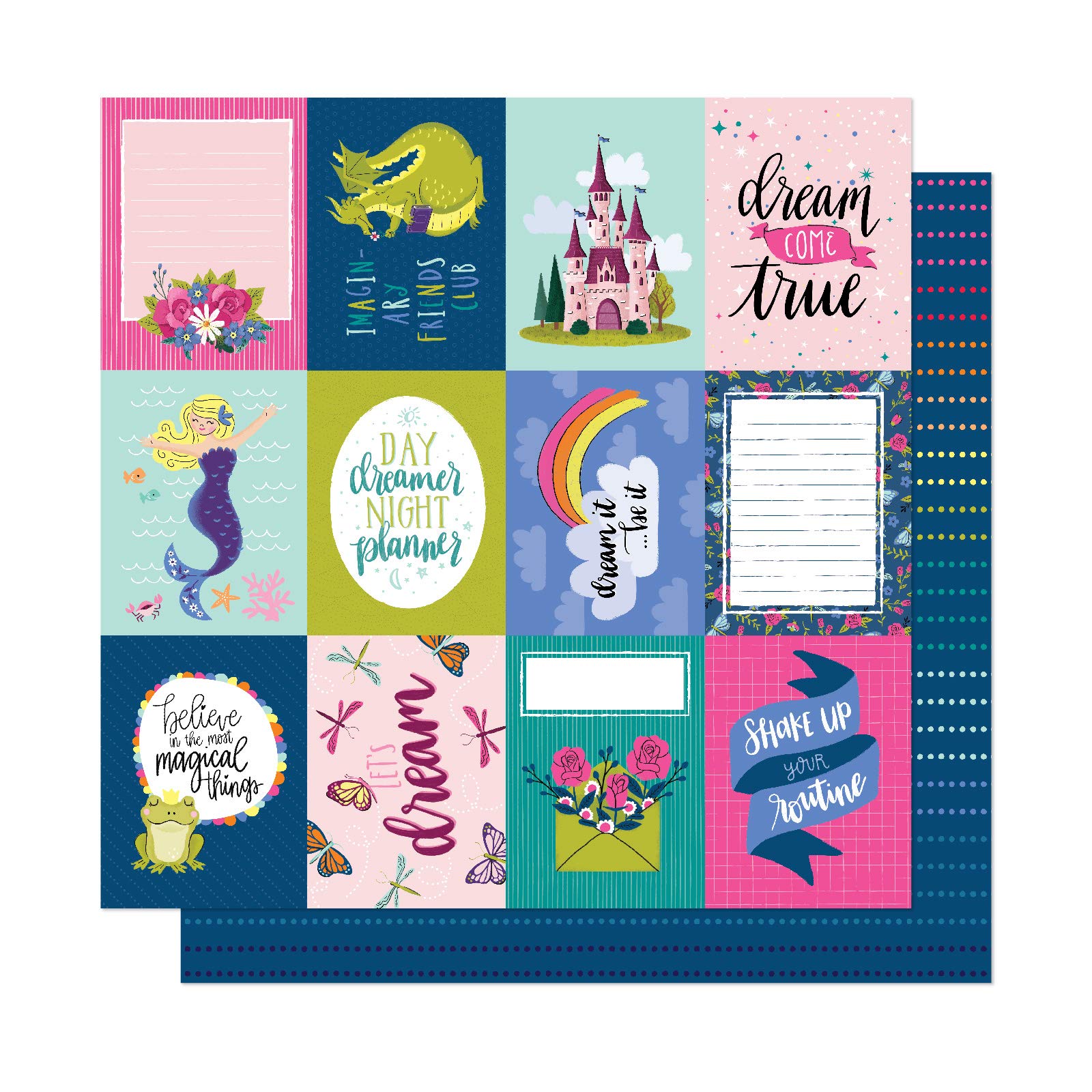 Papier Shimelle 349477 multicolore scrapbooking de la collection Friends are forever