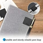 5 Pack ProCase Pen Loop Holder for Notebooks Journals Planners Tablet Case, Self Adhesive Leather Pencil Holder with Elastic Loop for Pens, Apple Pencil, Stylus Pen -Black