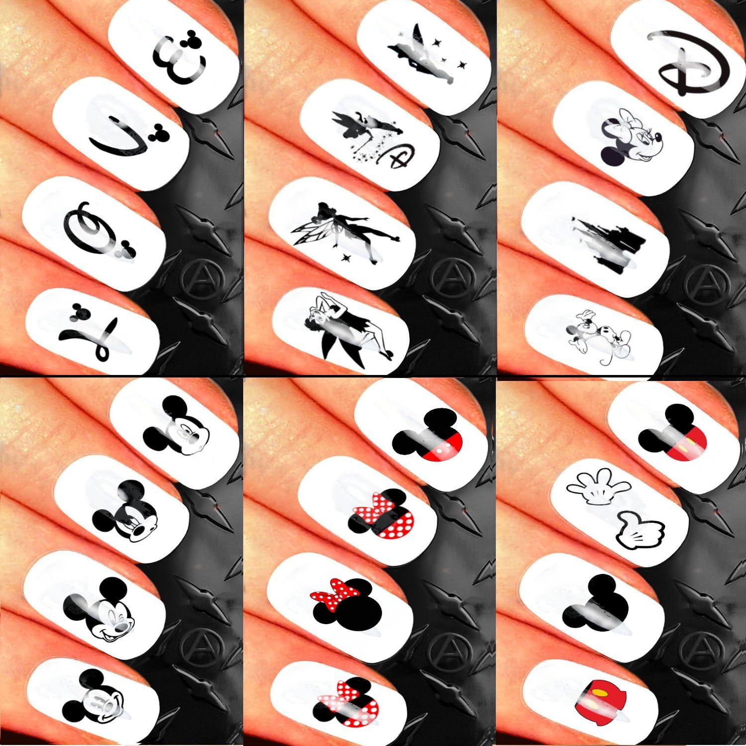 CHRISTMAS NAIL ART SET STICKERS DECALS WATER TRANSFERS. XMAS SEASONAL HOLIDAYS CUTE DISNEY MICKEY MOUSE EMOJI CLASSIC MINNIE MOUSE CASTLE ASSORTMENT MULTIPACK FAIRY TINKERBELL LOVE FACES ! CAN BE USED WITH NATURAL GEL ACRYLIC STICK ON NAILS! USE WITH GLITTER DUST CAVIAR BEADS ALLOYS DECORATIONS CONFETTI FIMO SHAPES TAPE PENS RHINESTONES!