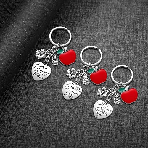 Miniatura 6 de Regalos de agradecimiento a profesores para mujeres, regalo de Navidad para profesores, regalo de San Valentín, llavero de agradecimiento