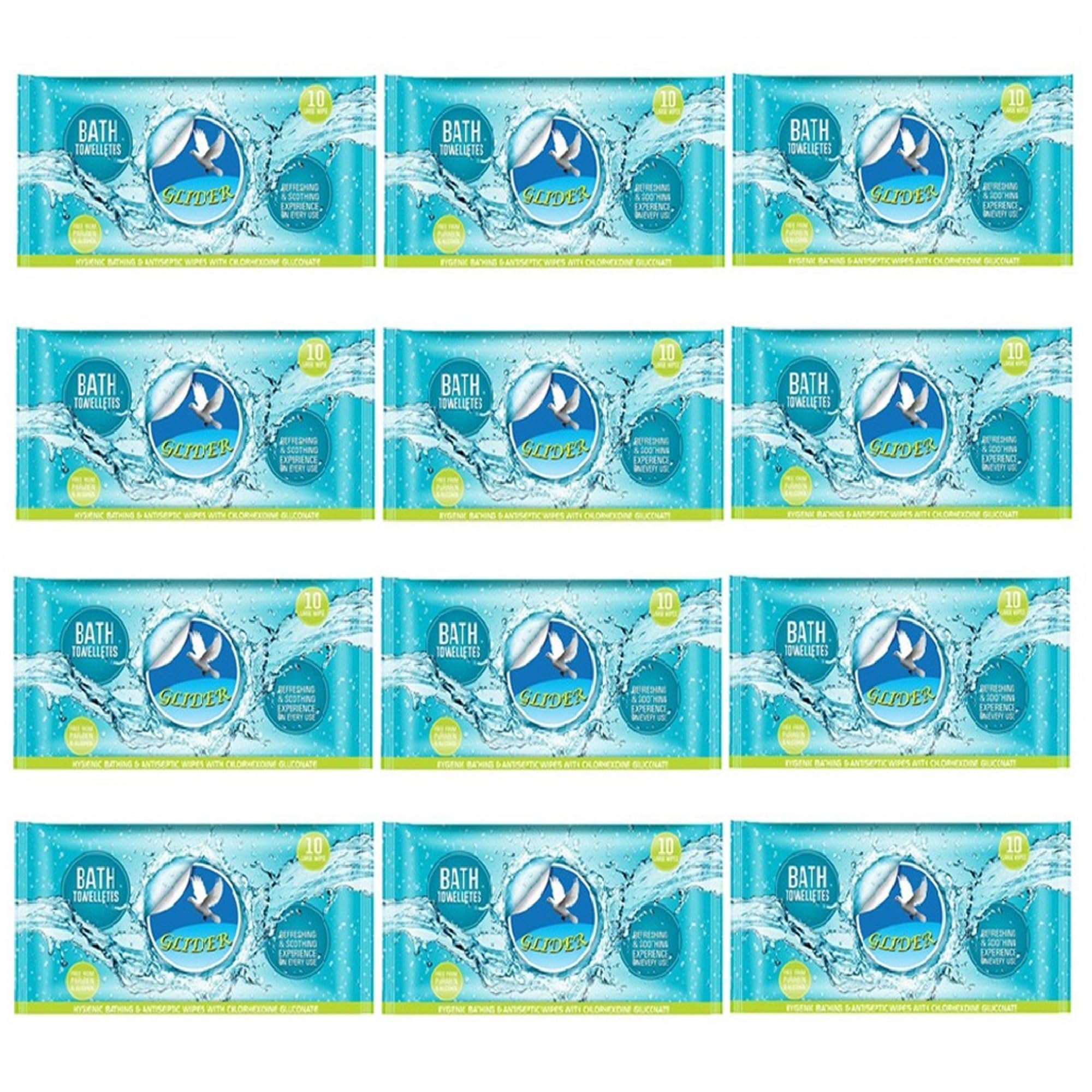 Glider Body Cleansing Wet Bed Bath Wipes for Adults | Extra-Large, No-Rinse Cleansing Wipes | Infused with Aloe Vera & Vitamins | Refreshing & Hygienic Care (Pack of 12 – 120 Wipes)-picture-19