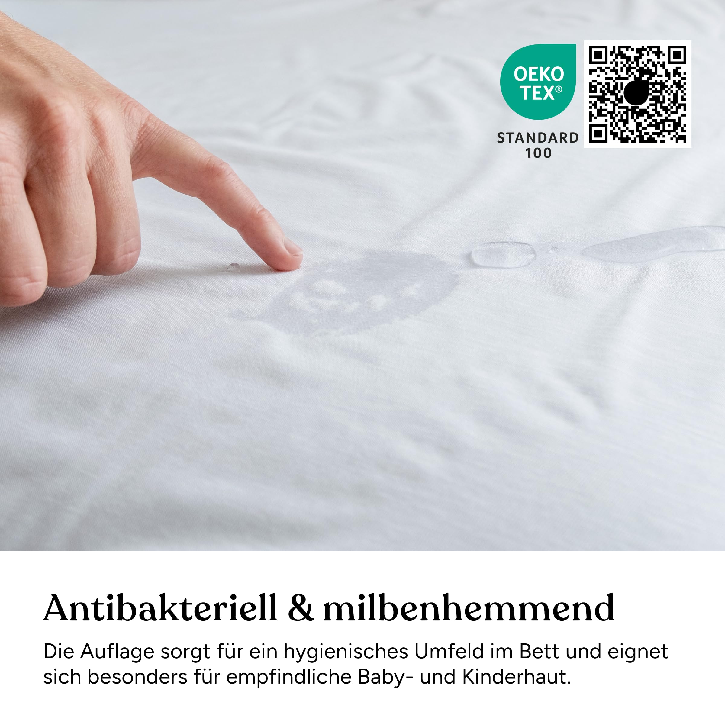 Ehrenkind® wasserdichte Matratzenauflage 60x120 cm, Matratzenschoner Kinderbett aus Tencel™ Lyocell, atmungsaktiv, knisterfrei, PU-Membran, Oeko-Tex Zertifiziert