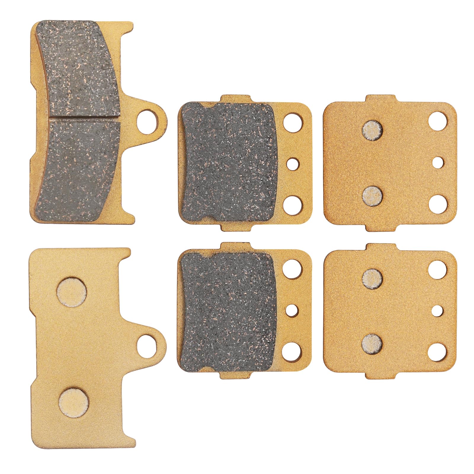 Semi-Metallic-Pro Vorder und Hinter bremsbeläge für Yamaha Grizzly 660 YFM660 2002-2008