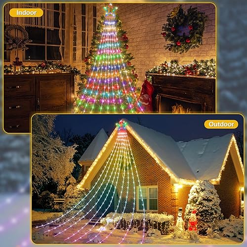 Miniatura 5 de Luces inteligentes de estrella de música de Navidad, 16.4 pies, 330 LED RGB, 9 tiras de luces de Navidad para interiores, cambio de color