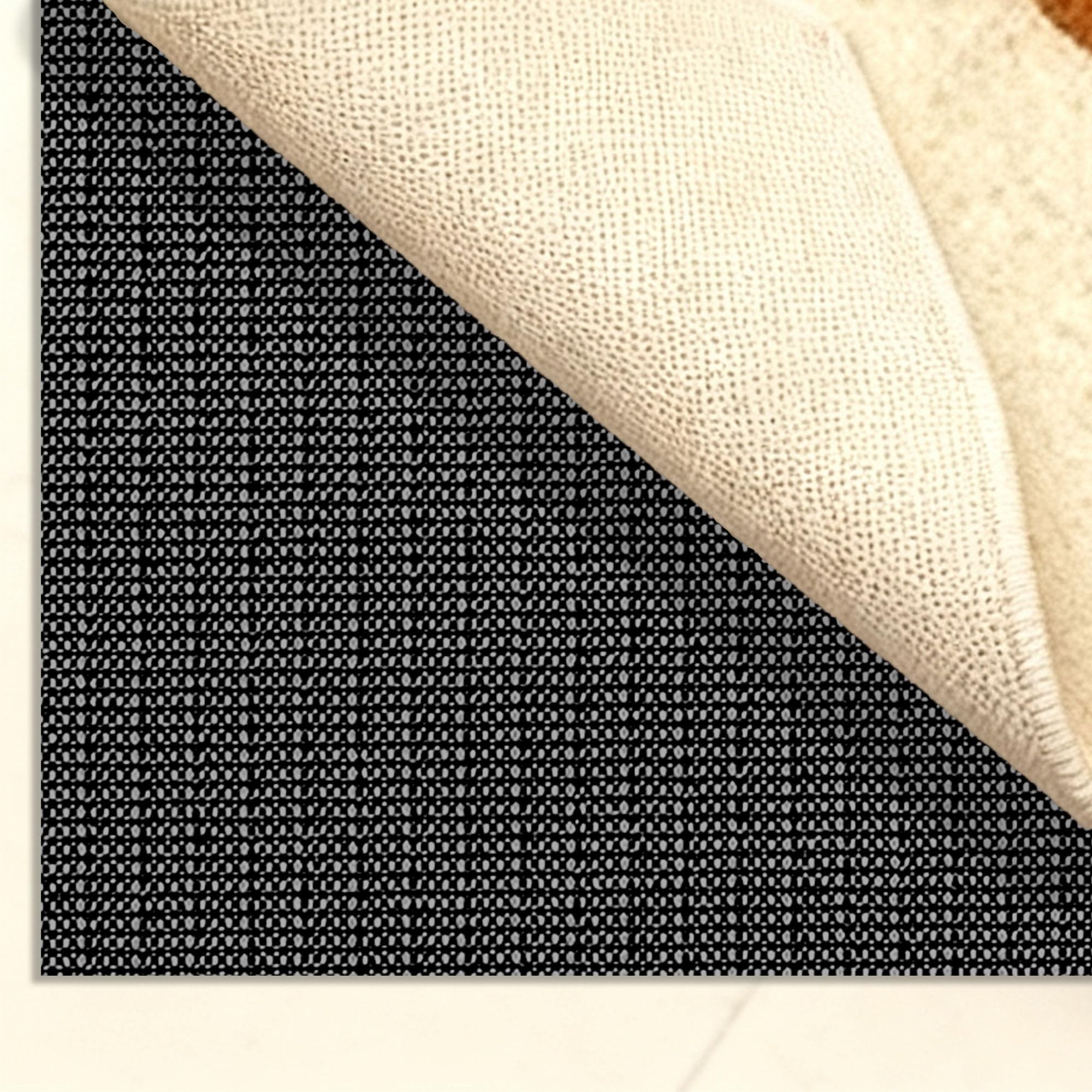 Tissu Antiderapant 200 x 200 cm Anti Glisse Tapis Parquet Anti Glisse en PVC Peut Être Utilisé sur Les Tapis, Les Draps, Oreillers, Etc, Noir