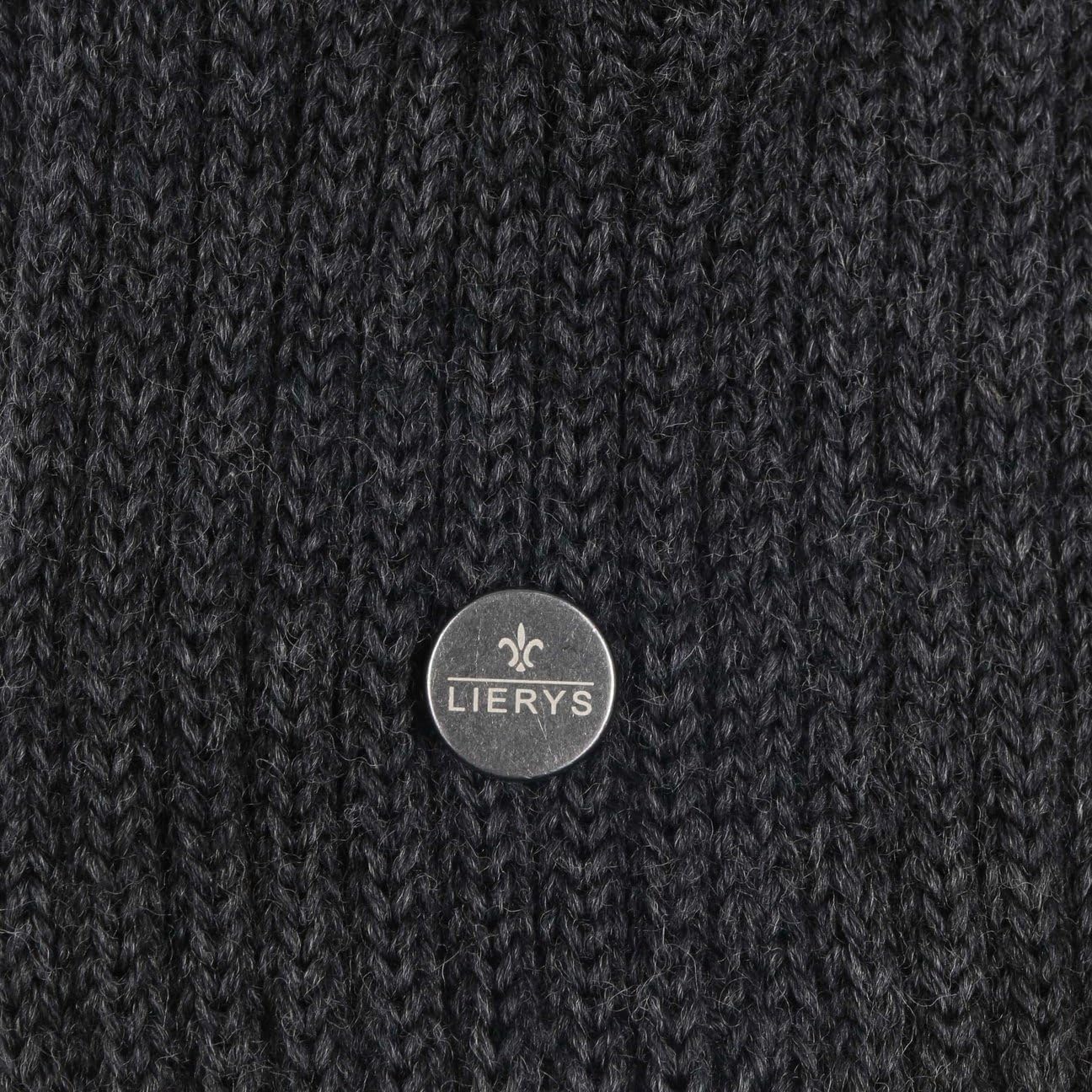 Lierys Guantes de punto con dedos merino unicolor Hecho en Italia Hombre Otono Invierno