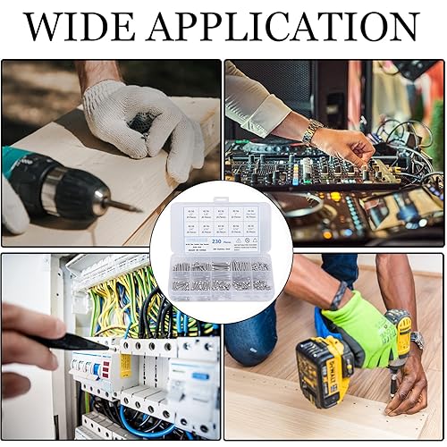 Miniatura 7 de Kit surtido de tornillos de cabeza hexagonal, tornillos y tuercas 2-56 UNC, kit surtido de tornillos de máquina 304 de acero inoxidable 304, rosca