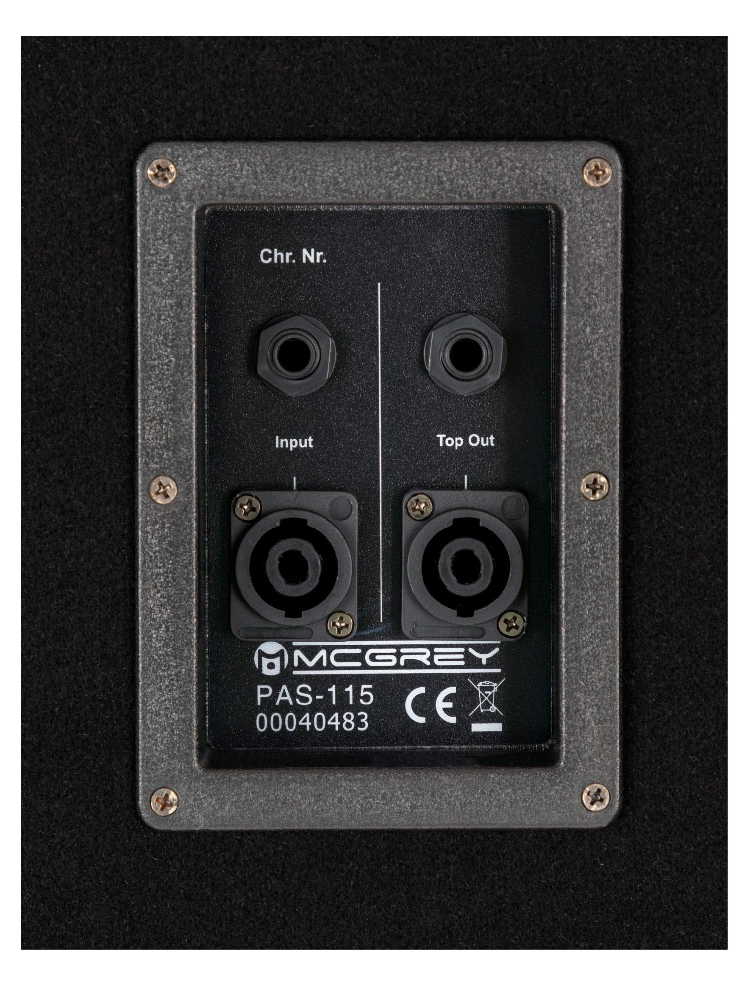 McGrey PAS-115 Subwoofer Passif 15" 1200 Watts, Haut-Parleur 15" (38 cm) | Puissance admissible: 300 Watts (RMS), 600 Watts (puissance musicale), 1200 Watts (crête), 2 évents bass-reflex, 5 kHz, 3 mm