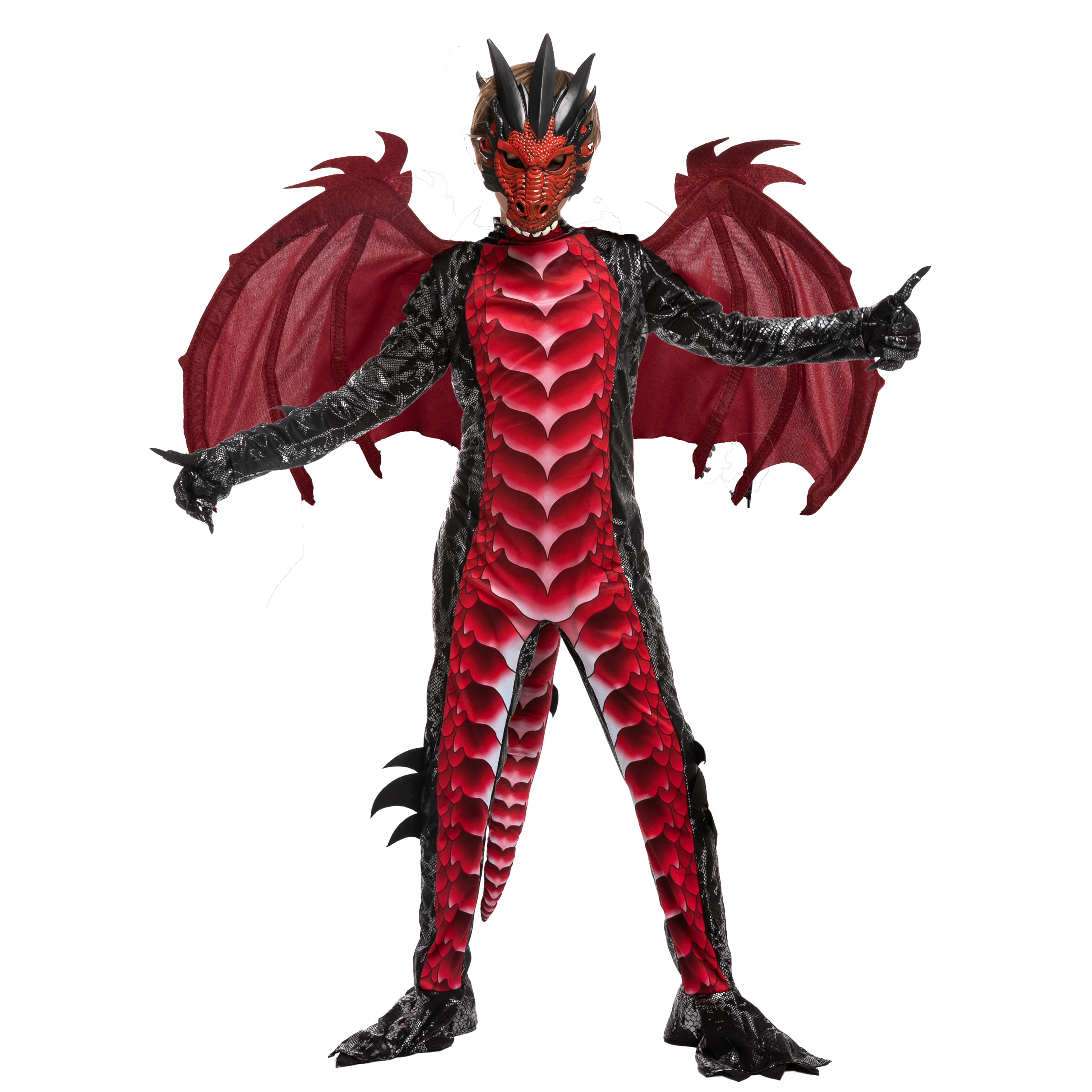 Spooktacular Creations Child Black And Red Dragon Costume Boys Dragon spooktacular-creations-child-black-and-red-dragon-costume-boys-dragon