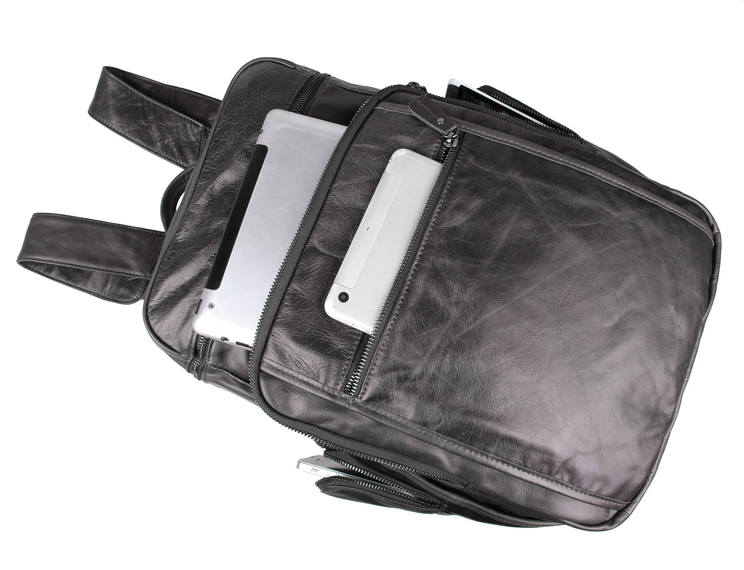 backpack unisex colours leather Men's Backpack in Vintage Leather color Natural