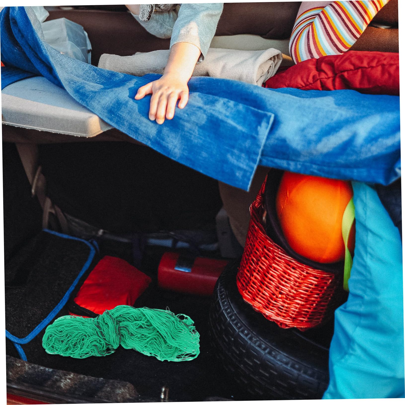 Ciieeo Rete di Carico per Pick-up Rete Elastica Resistente per Cassone di Camion Accessori per Stoccaggio e Trasporto con Ganci